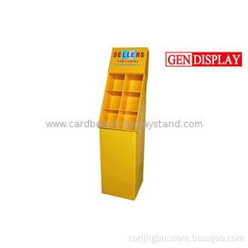 Cells Cardboard Point Of Sale Display Stands , Paper Glossy
